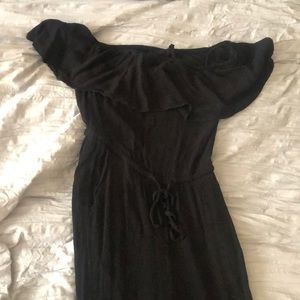 Black Off the Shoulder Jumpsuit